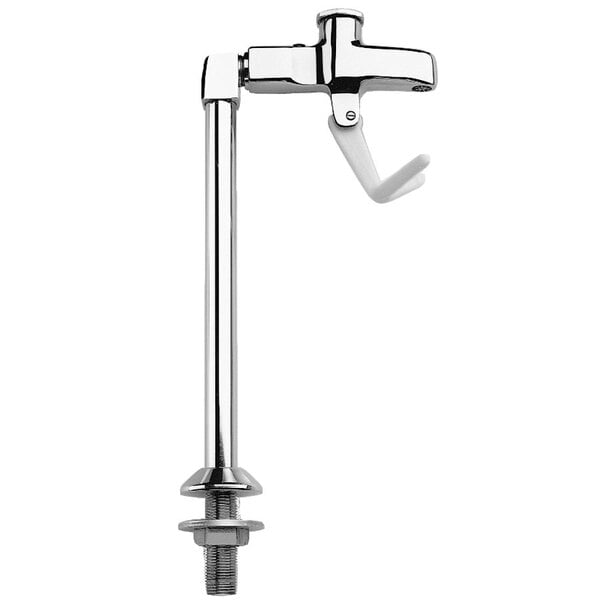 A close-up of a Fisher 14" pedestal glass filler with a white background.