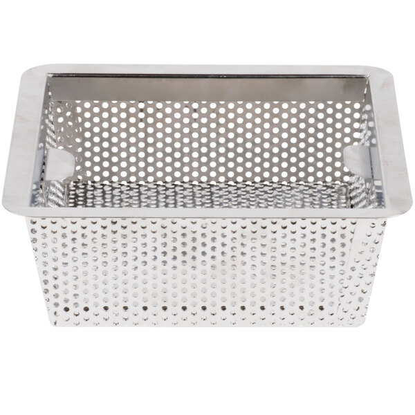 8 1 2 X 8 1 2 X 3 Flanged Stainless Steel Floor Drain Strainer With 1 8 Perforations