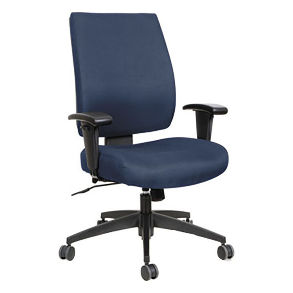 Blue Fabric Office Chair Zef Jam Alera Alehps4202 Wrigley Mid Back Multifunction Blue Fabric Office