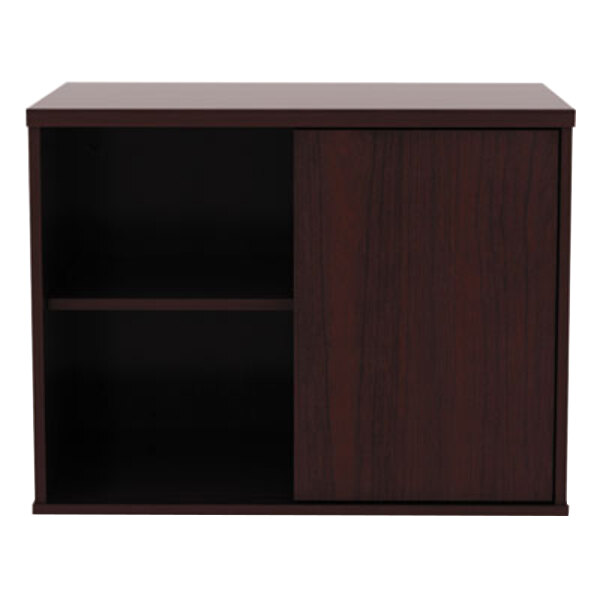 Alera Alels593020my Open Office Mahogany Low Storage Cabinet Alera Alels593020my Open Office Mahogany Low Storage Cabinet Credenza 29 1 2 X 19 8