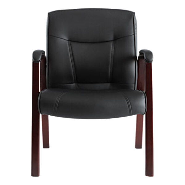 navy blue leather executive office chair