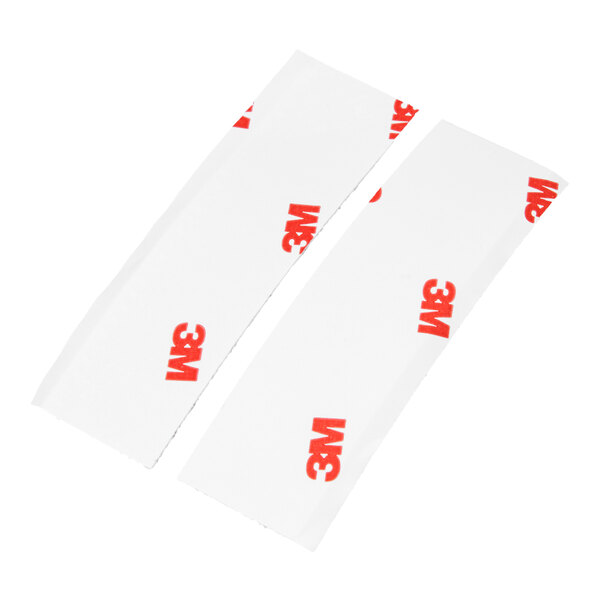 A set of two white 3M multi-purpose fastener strips.