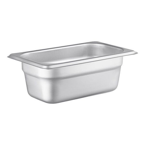 HUBERT® 1/4 Size Stainless Steel Solid Flat Steam Table Pan Cover