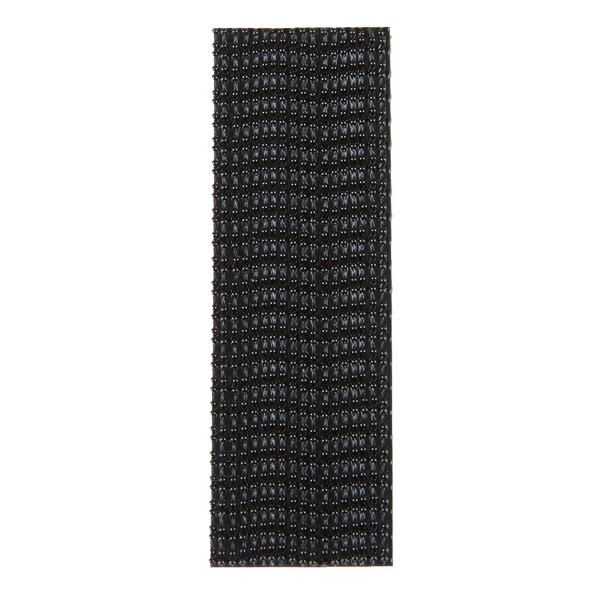 A 3M black rectangular fastener set with a black and white pattern on it.