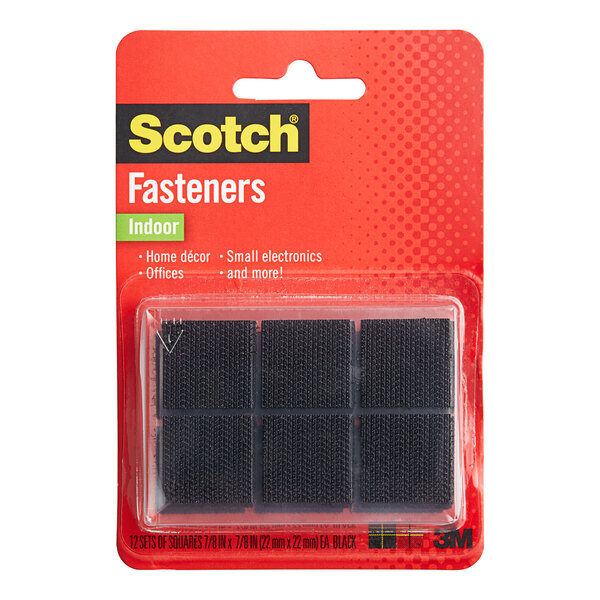 A package of 3M Scotch black fasteners.