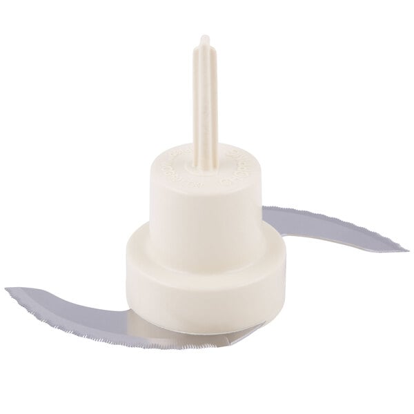 a white plastic object with a long needle