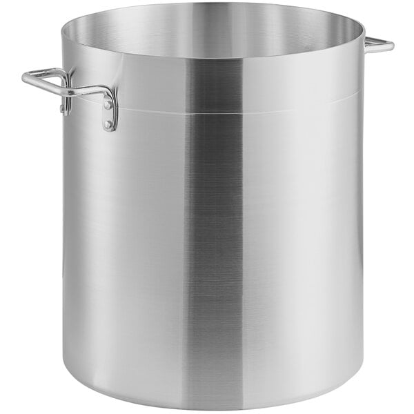 Choice 32 Qt. Standard Weight Aluminum Stock Pot with Steamer