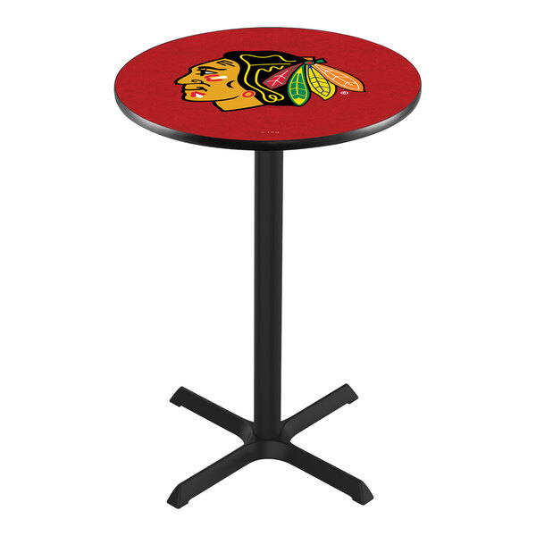 Holland Bar Stool 30" Round Chicago Blackhawks Bar Height Pub Table