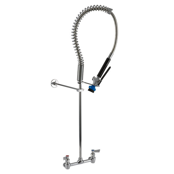 Fisher 2210WB Wall Mounted 38" High PreRinse Faucet with 8" Centers and Wall Bracket