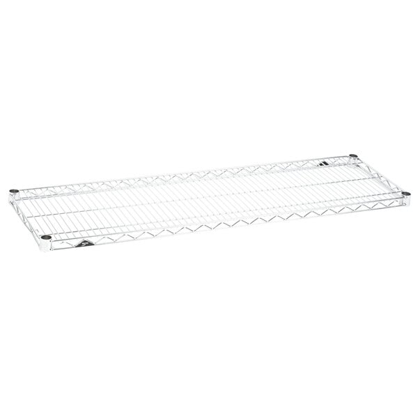 A chrome Metro Super Erecta wire shelf.