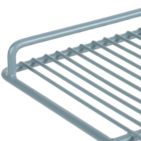 An Avantco coated wire shelf for a refrigerator.