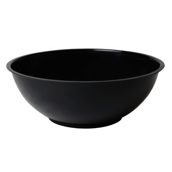 A black Fineline ReForm catering bowl.