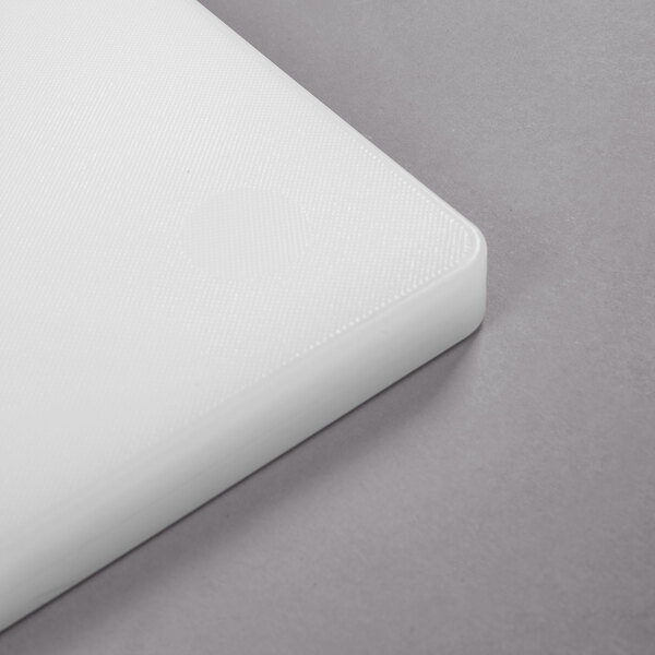 24" x 18" x 3/4" White Polyethylene Cutting Board