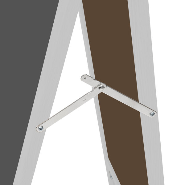 The metal A-frame of an Aarco A-Frame Sign Board.