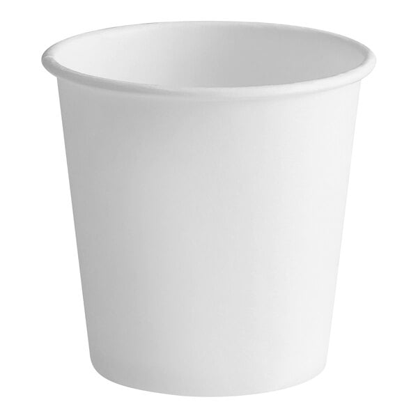 A white Solo paper hot cup.