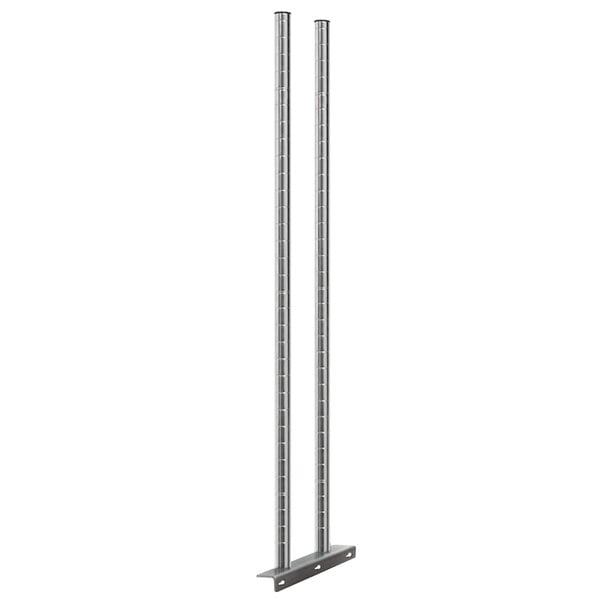 a metal pole with two poles