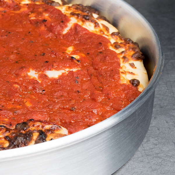 6" x 2" Round Aluminum Small Cake Pan Deep Dish Pizza Pan