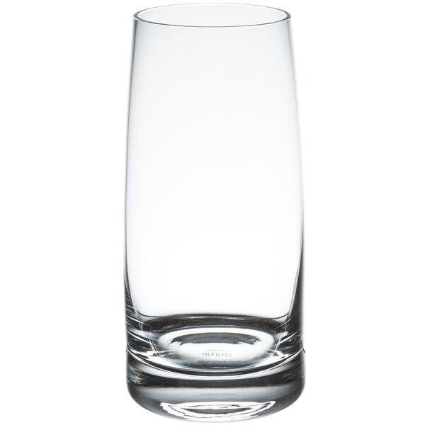 A Stolzle clear tumbler.
