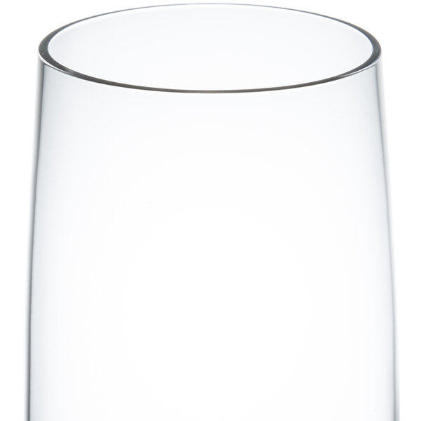 A close up of a Stolzle clear tumbler.
