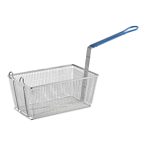 An Anets wire fryer basket with a front hook.