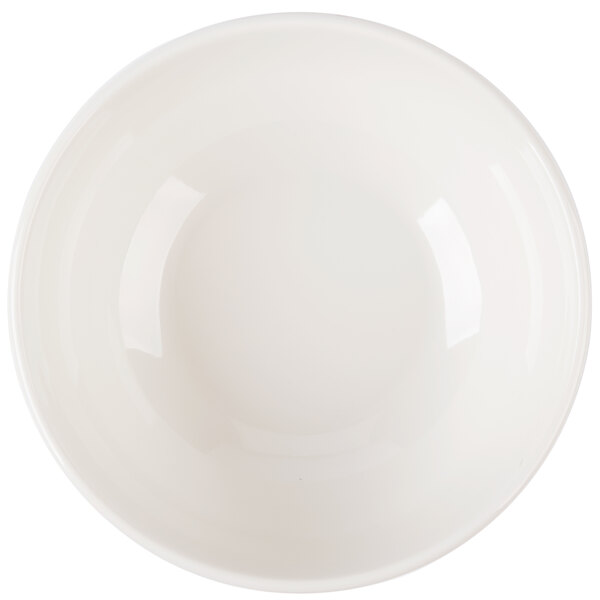 A white bowl with a white background.
