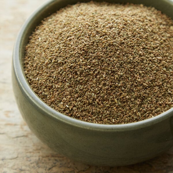 Celery seeds in a bowl