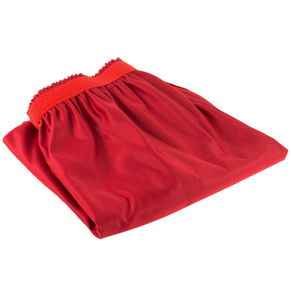 a close-up of a red underwear