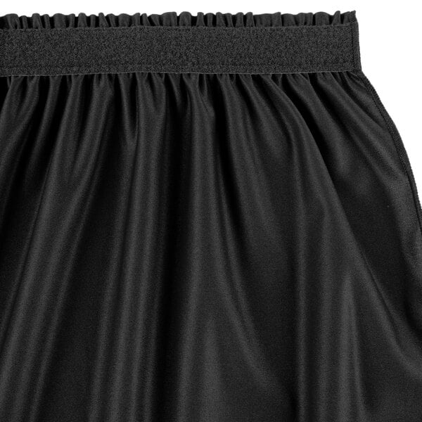a black fabric with a black band