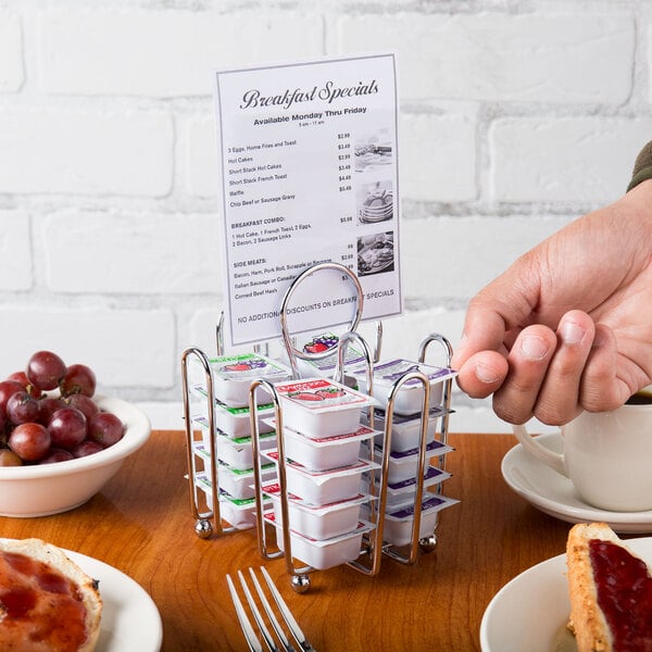 Tablecraft 597C Chrome Plated Jelly Packet Rack