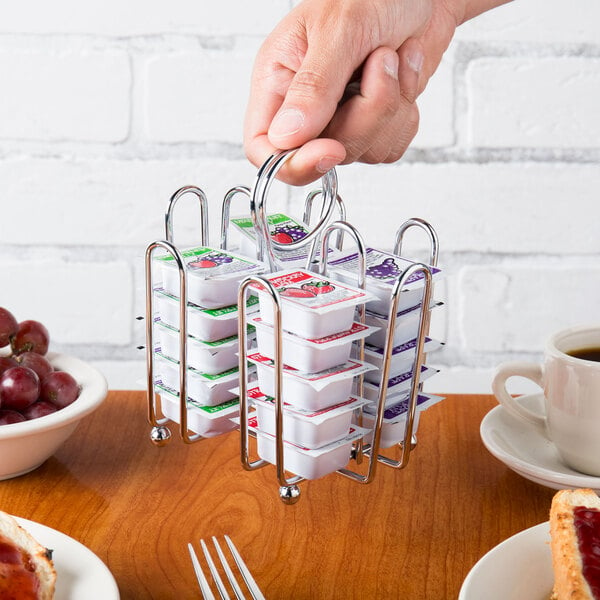 Tablecraft 597C Chrome Plated Jelly Packet Rack