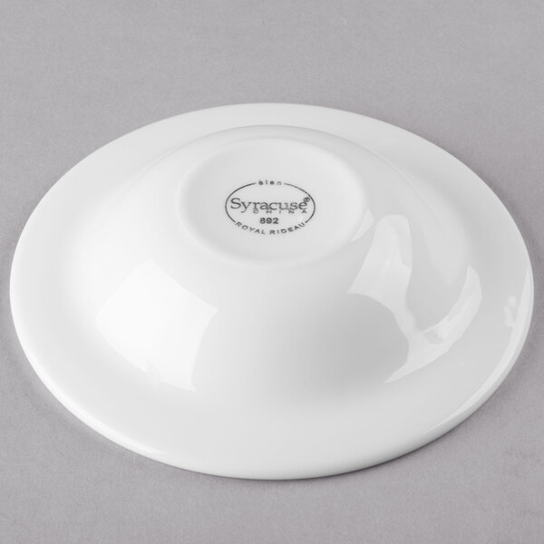 A white Libbey Royal Rideau fruit bowl.