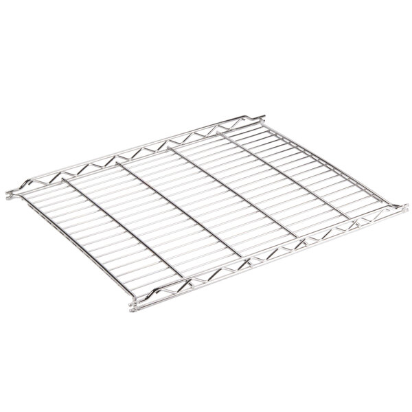 a close-up of a metal rack