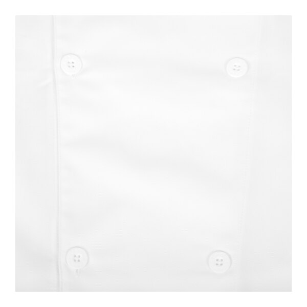 Chef Revival Silver J200 Unisex White Customizable Performance Long Sleeve Chef Jacket with Mesh Back - M