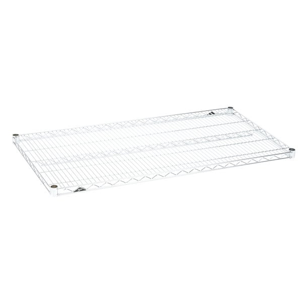 A chrome Metro Super Erecta wire shelf.
