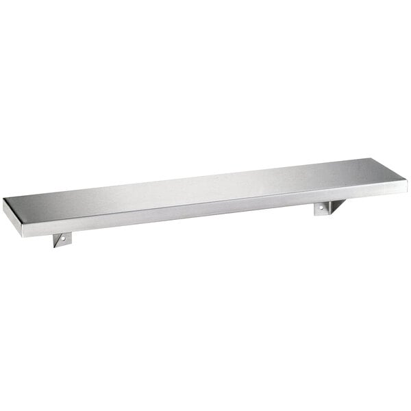 Bobrick B-295 x 16 Stainless Steel Shelf with Satin Finish - 16