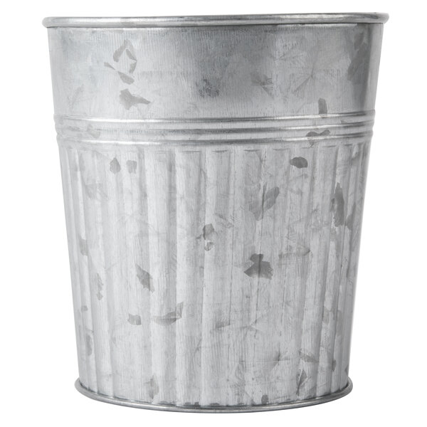 An American Metalcraft galvanized metal french fry cup.