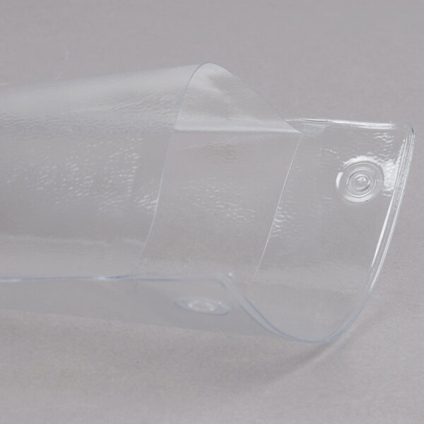 Menu Solutions clear plastic page protectors with 2 holes.