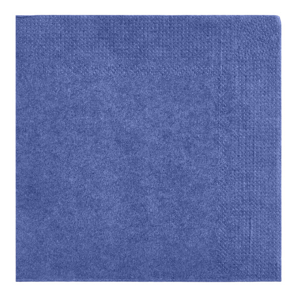 Choice Navy Blue Customizable 2-Ply Beverage / Cocktail Napkin - 250/Pack
