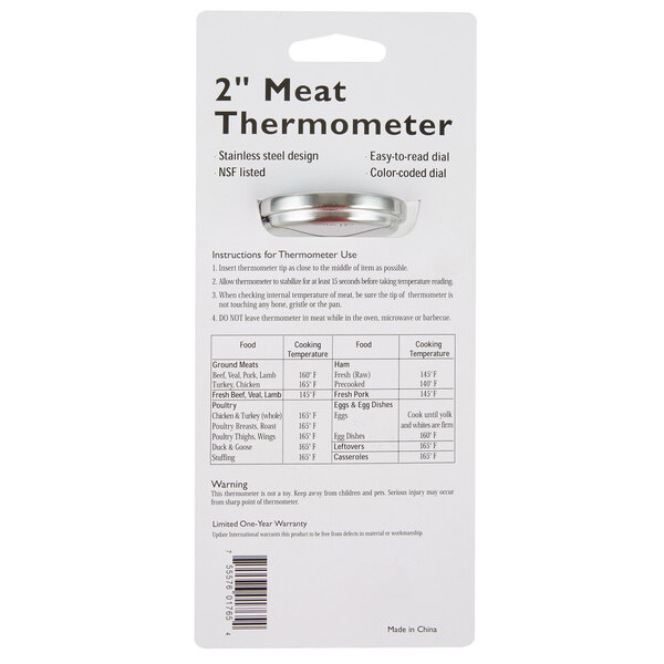 5 1/2" Economy Pocket Probe Dial Meat Thermometer