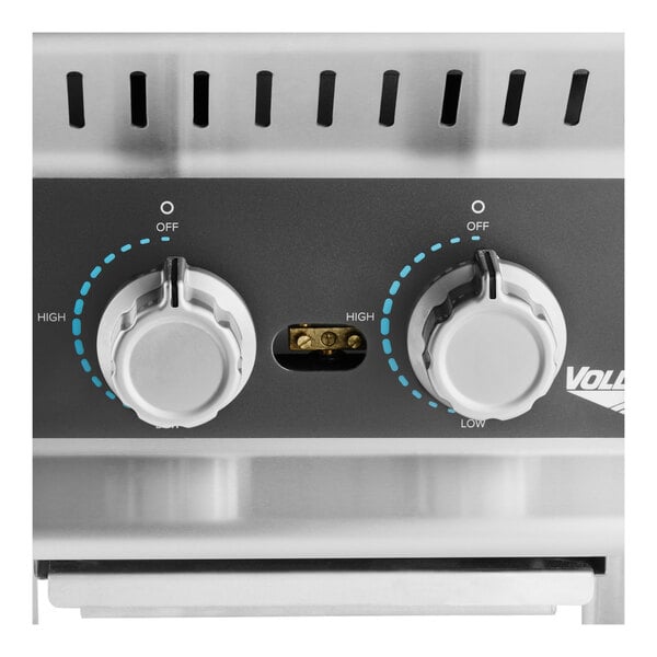 Vollrath HPG2-12 Cayenne 2 Burner Countertop Hot Plate / Range, Natural / LP Gas