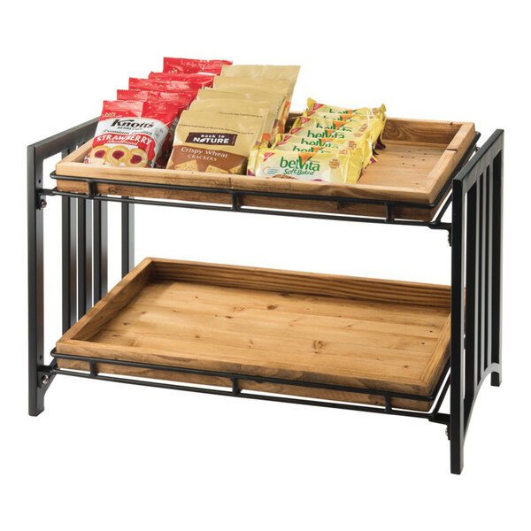 Cal-Mil 1722 Mission Two Tier Merchandiser - 23" x 13" x 15"