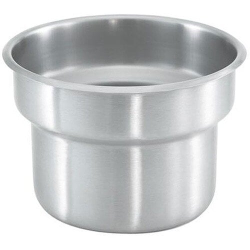 A stainless steel Vollrath inset for a Somerville gravy urn.