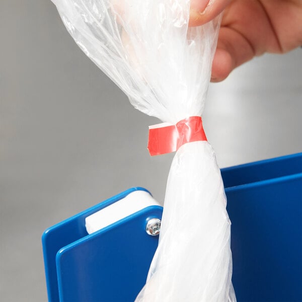Poly Bag Sealer Tape with Dispenser 3//8 Inch x 180 Blue Color 24 Rolls