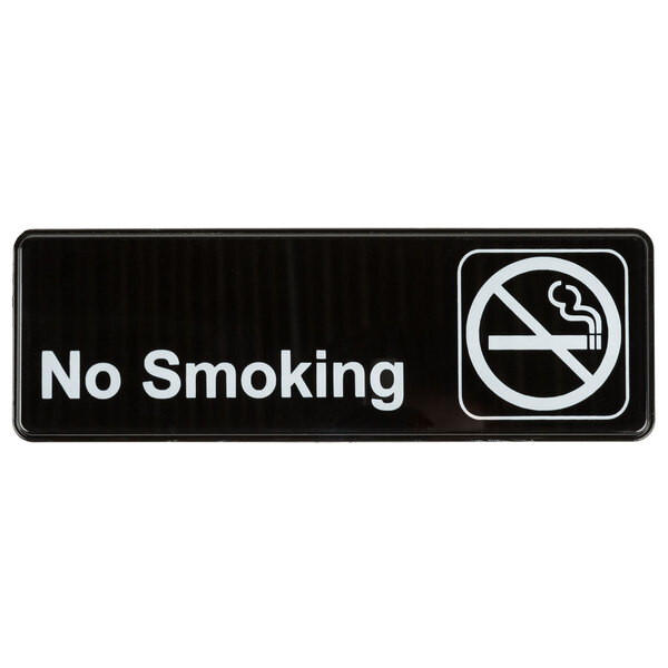 6 NO SMOKING STICKERS BLACK AND WHITE 46 MM 