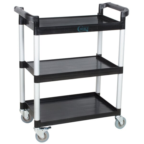 black utility shelf