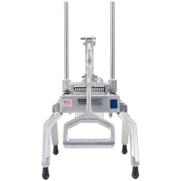 A Nemco Easy Onion / Fruit / Vegetable Slicer II with metal legs and handles.