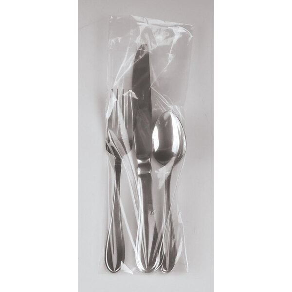 3" x 8 1/2 Disposable Plastic Silverware Bag 2000/Roll