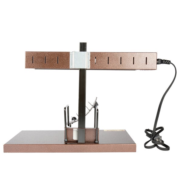 A metal stand with a wire on it.