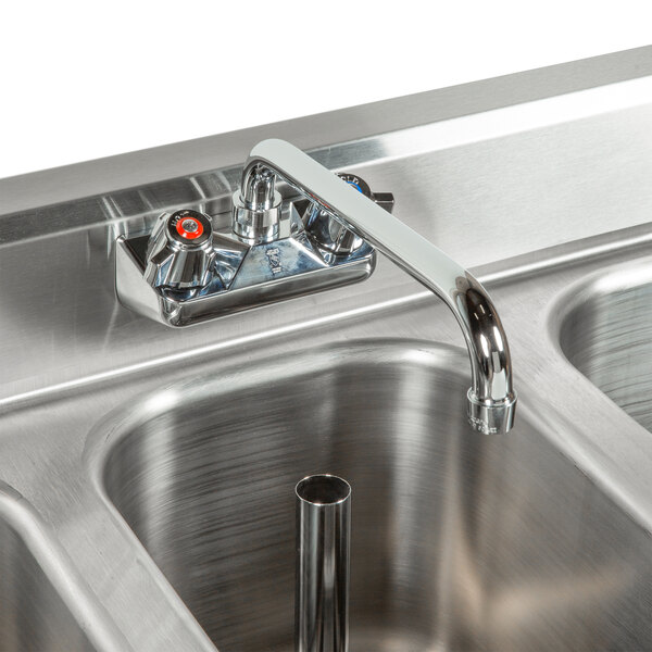 Eagle Group B6c 18 3 Bowl Bar Sink With Two 19 Drainboards And Splash Mount Faucet 72 Long