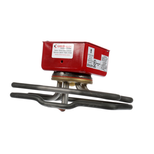 A Delfield heating element with a red box.
